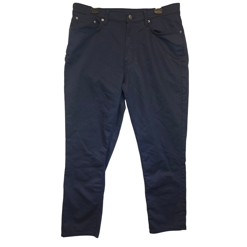 Quince Comfort Stretch Traveler 5-Pocket Pants Deep Navy Athletic Tapered 34x30